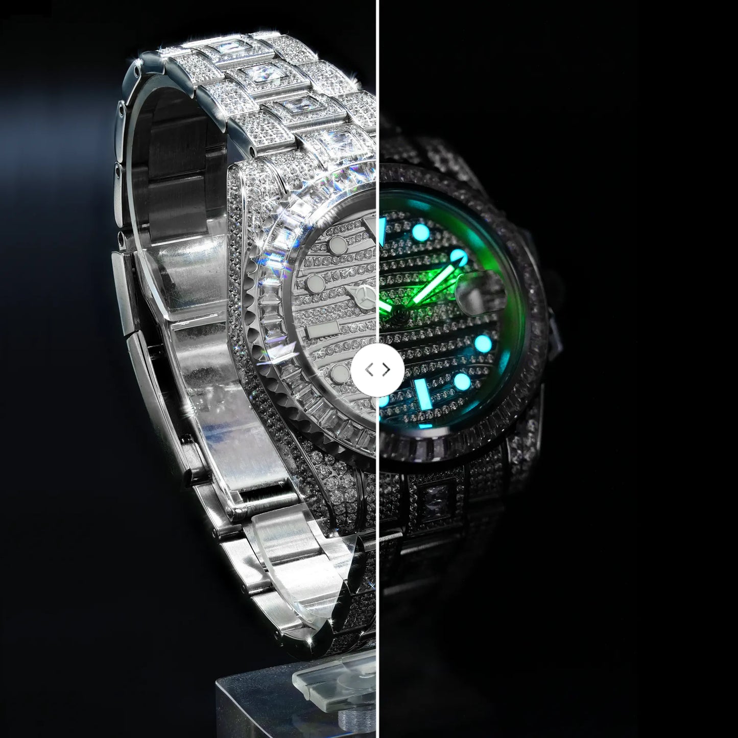 Modell "R" | Uhr Iced-Out | 40mm